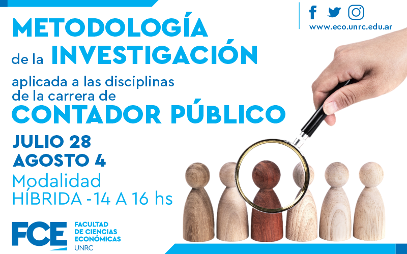 Taller “Metodología de la investigación aplicada a las disciplinas  relacionadas con la carrera de contador público” – Facultad de Ciencias  Económicas